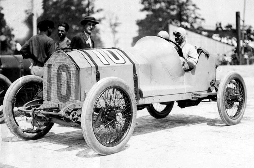 1913 Henderson Race Car - Billy Knipper At The Wheel